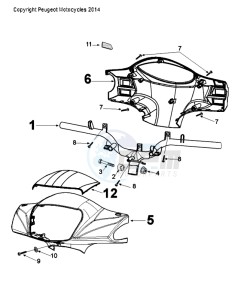 TWEET 50 V drawing HANDLEBAR ROD