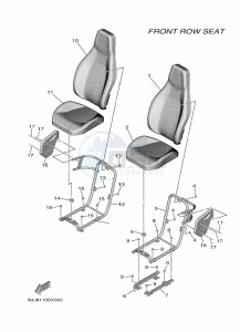 YXF1000EW YX10FRPAN (B4JA) drawing SEAT