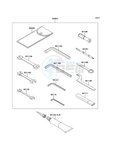 Z1000SX ZX1000GBF FR GB XX (EU ME A(FRICA) drawing Owner's Tools