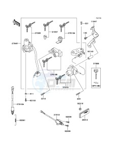 ZZR600 ZX600E6F GB XX (EU ME A(FRICA) drawing Ignition Switch