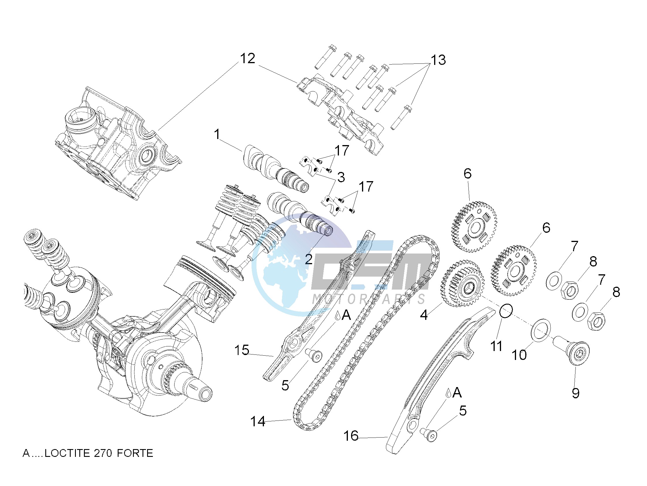 Rear cylinder timing system