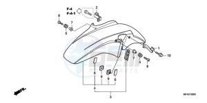 CBF1000T9 Europe Direct - (ED) drawing FRONT FENDER