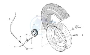 SR 50 Air (Vertical cylinder) drawing Rear Wheel