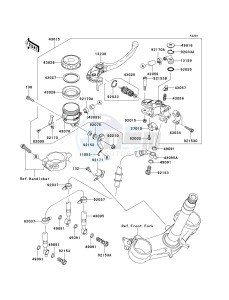 ZX 600 P [NINJA ZX-6R] (7F-8FA) P8FA drawing FRONT MASTER CYLINDER