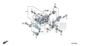 CBR600RA9 Korea - (KO / ABS) drawing REAR POWER UNIT (CBR600RA)