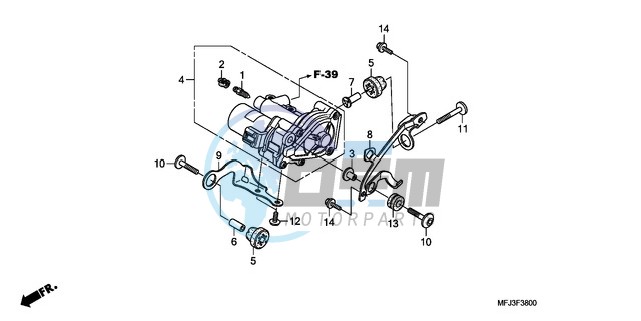 REAR POWER UNIT (CBR600RA)