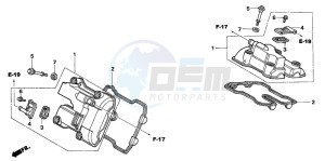 VTR1000F FIRE STORM drawing CYLINDER HEAD COVER