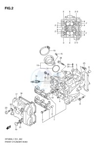 SFV650 (E21) Gladius drawing FRONT CYLINDER HEAD