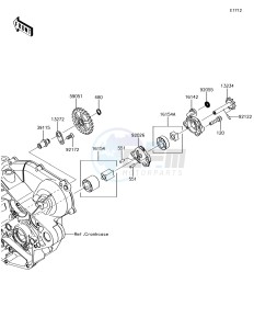 KX450F KX450HHF EU drawing Oil Pump