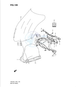 AN400Z drawing METER PANEL (AN400AL1 E19)