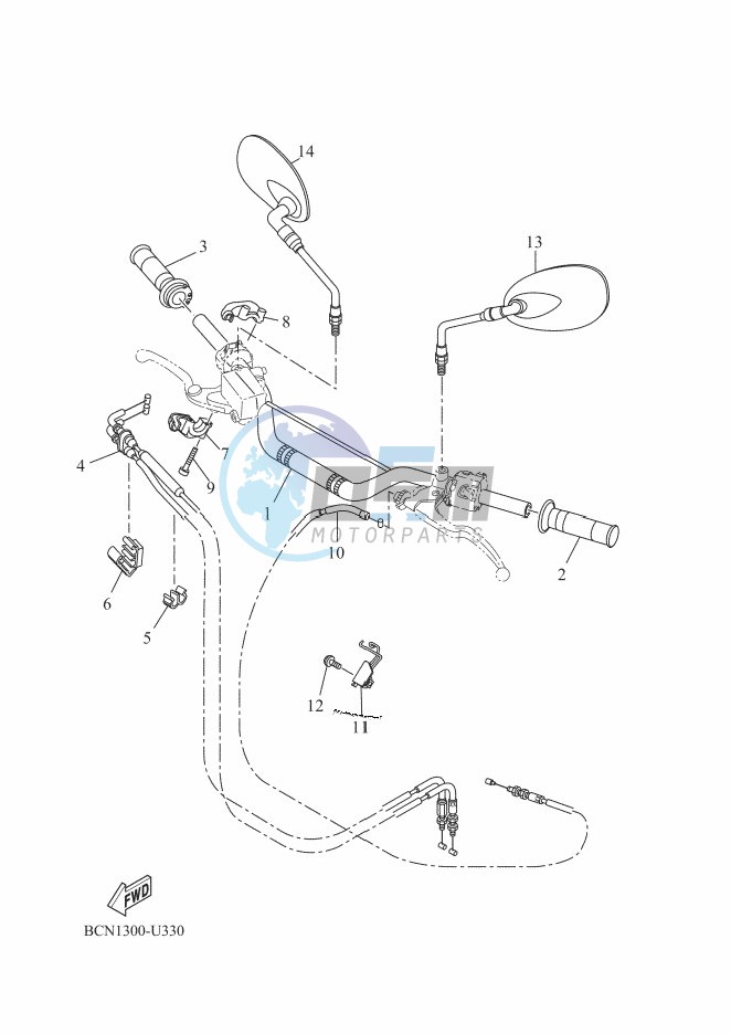 STEERING HANDLE & CABLE