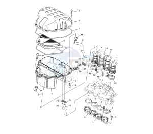 XJ6-S DIVERSION ABS 600 drawing INTAKE