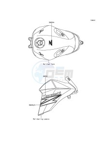 Z800 ZR800CFF UF (UK FA) XX (EU ME A(FRICA) drawing Decals(Red)