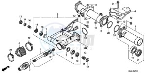 TRX500FPAC drawing SWINGARM