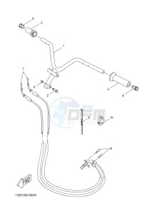 NS50F NITRO 4 (1GB2) drawing STEERING HANDLE & CABLE