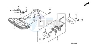 CB1300SA9 SI / ABS BCT MME TWO TY2 drawing TAILLIGHT