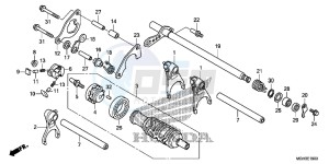 VFR1200XD CrossTourer - VFR1200X Dual Clutch 2ED - (2ED) drawing GEARSHIFT DRUM (VFR1200X)