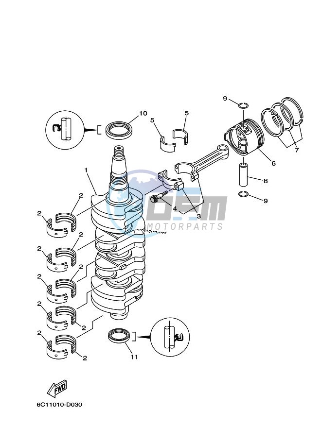 CRANKSHAFT--PISTON