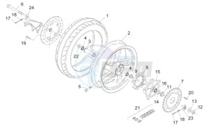 RS 250 drawing Rear Wheel