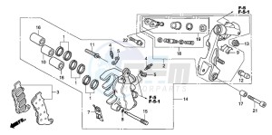 VFR800 drawing L. FRONT BRAKE CALIPER