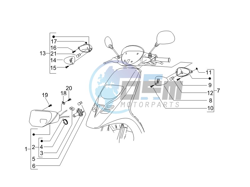 Head lamp - Turn signal lamps