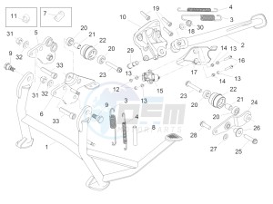 ETV Caponord 1200 USA USA drawing Central stand