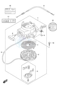 DF 6A drawing Recoil Starter