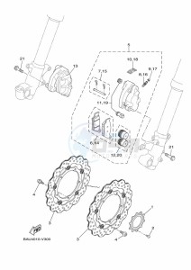 XTZ690 XTZ7N (BHL1) drawing FRONT BRAKE CALIPER