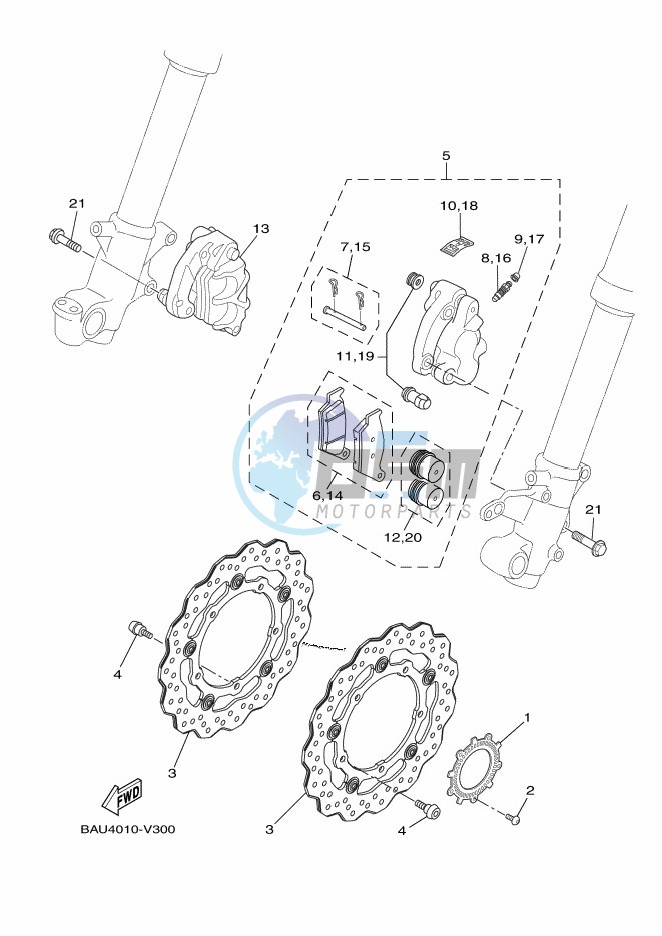 FRONT BRAKE CALIPER