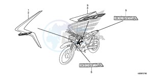 CRF125FE CRF125F Europe Direct - (ED) drawing MARK