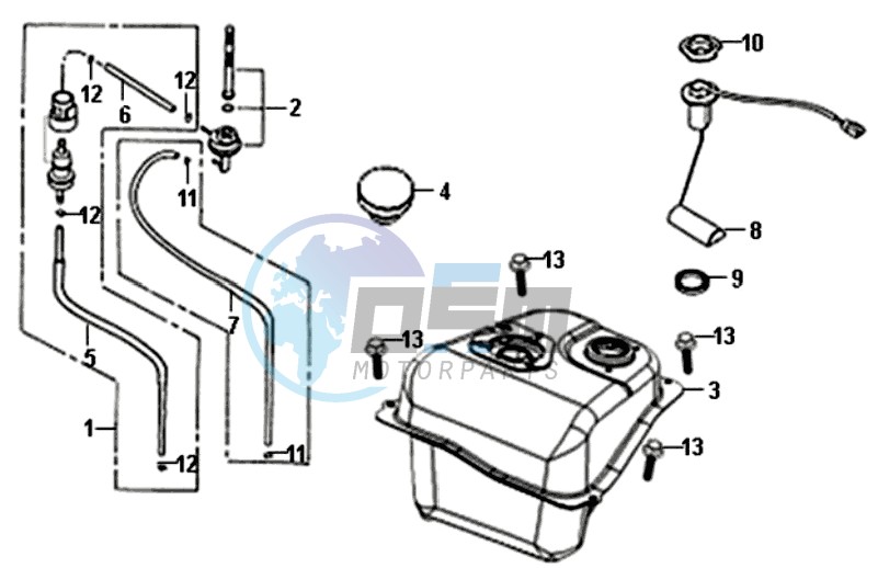 FUEL TANK - FUEL CUT