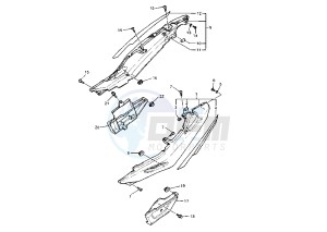 XJ S DIVERSION 900 drawing SIDE COVER