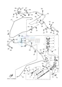 YXZ1000ES YXZ10YPSG YXZ1000R EPS SPECIAL EDITION (2HC1) drawing MASTER CYLINDER