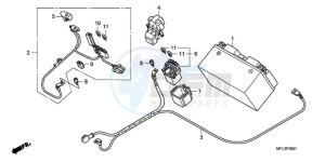 CBR1000RAA France - (F / ABS CMF HRC) drawing BATTERY (CBR1000RA)