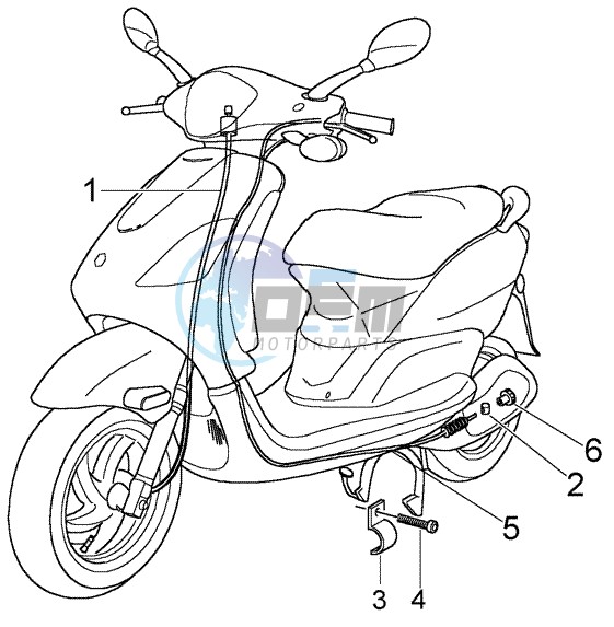 Odometer transmissions - rear brake