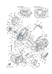 YFZ450R YFZ450RSEB YFZ450R SPECIAL EDITION (18PM 18PN) drawing CRANKCASE COVER 1