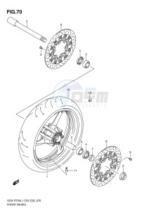 GSX-R750 (E3) drawing FRONT WHEEL