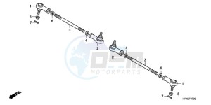 TRX420FEA Australia - (U / 4WD) drawing TIE ROD