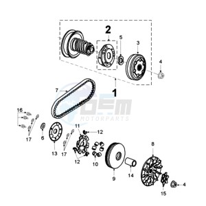 JETFORCE 50 R ICE BLADE U drawing CLUTCH