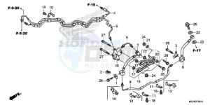 VFR1200XLE CrossTourer - VFR1200X 2ED - (2ED) drawing BRAKE HOSE