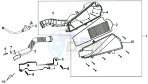 JET 4 50cc 45KMH drawing AIRFILTER