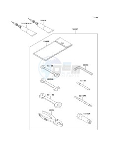 JS 800 A [800 SX-R] (A6F-A9F) A7F drawing OWNERS TOOLS