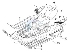 S 50 4T 2V 25 Kmh NL drawing Central cover - Footrests