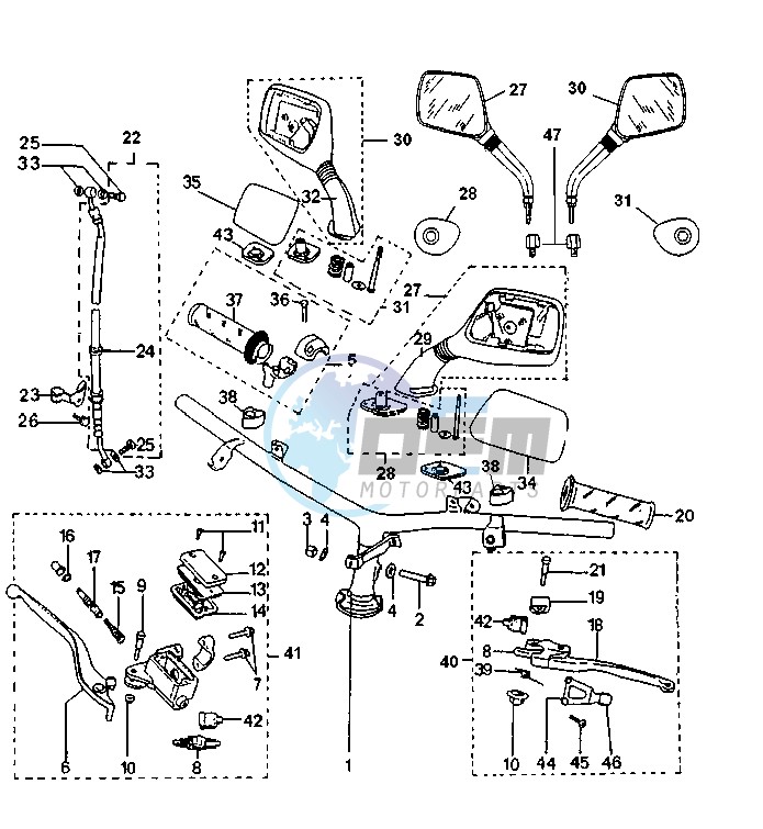 STEERING HANDLE (SV50, SV50J)