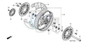 CB1000RB drawing FRONT WHEEL