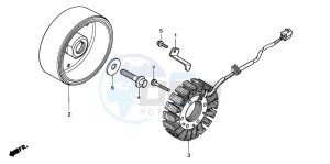 CBR600F drawing GENERATOR