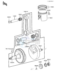 KDX 80 C [KDX80] (C1-C5) [KDX80] drawing CRANKSHAFT_PISTON-- S- -