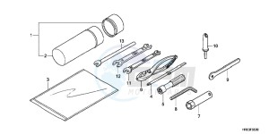 TRX500FPMD TRX500FPM Australia - (U) drawing TOOLS