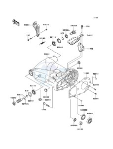 KFX700 KSV700A6F EU drawing Swingarm