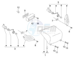 LX 150 4T E3 Vietnam drawing Tail light - Turn signal lamps